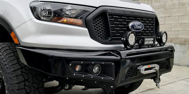 AFN 4x4 Accessories Front Bumper for Ford Ranger with LED Lights and Winch Mount